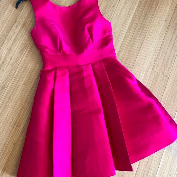 NWT Kate Spade pink open back silk mini dress with bow size 2 - Picture 4 of 6
